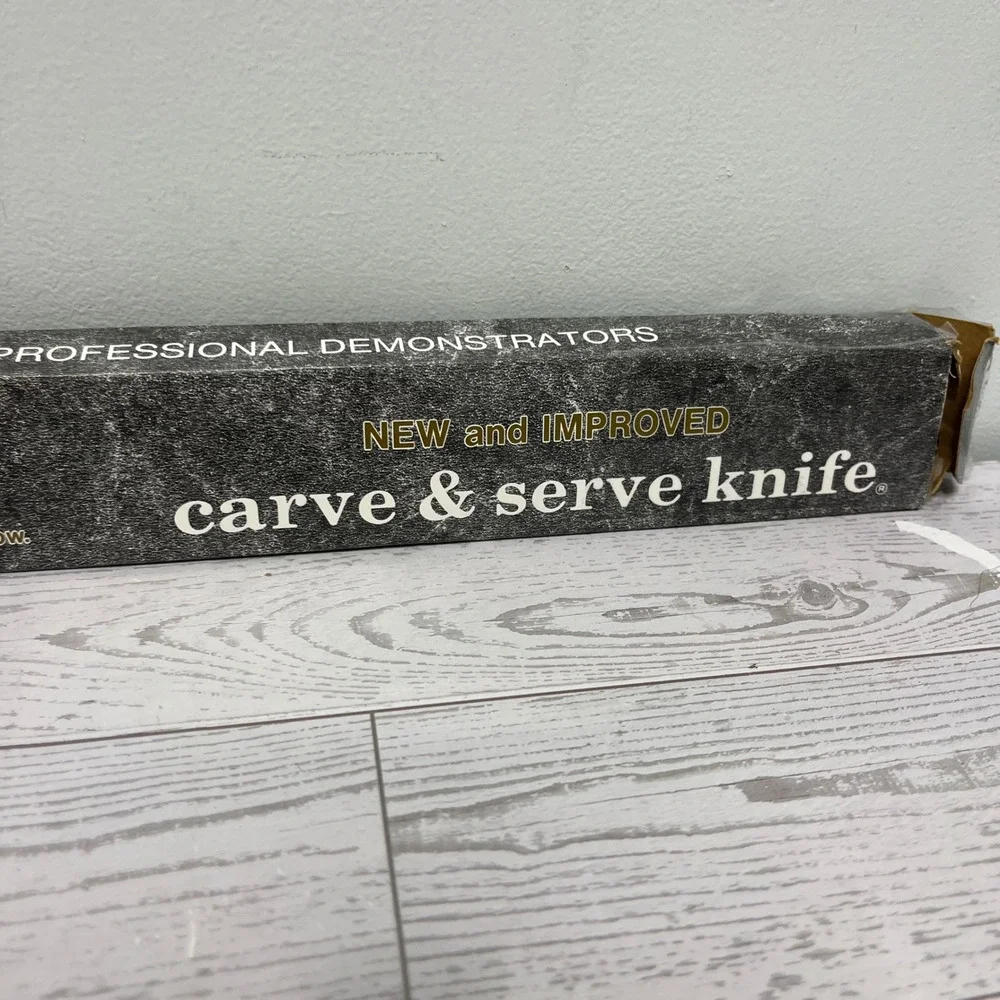 Sharpkut II Carve & Serve Knife Stainless Steel Made in USA New Open Box